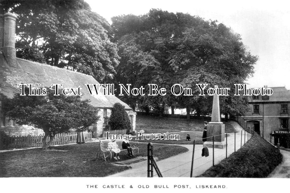 CO 4197 - The Castle & Old Bull Post, Liskeard, Cornwall
