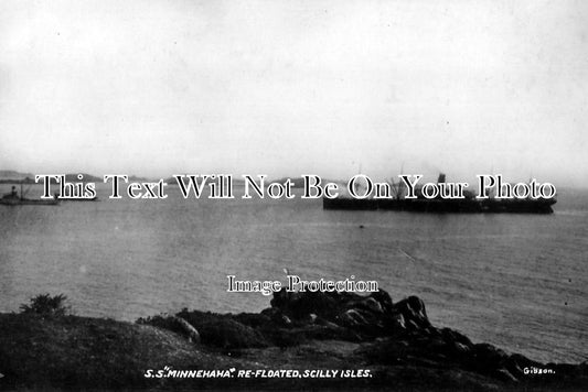 CO 435 - SS Minnehaha Refloated, Scilly Isles, Cornwall