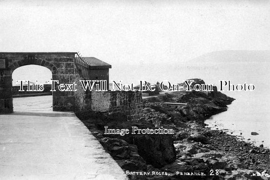 CO 446 - Penzance Battery Rocks, Promenade, Cornwall c1925