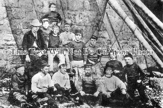 CO 453 - Cornish Fishermen, Hayle St Agnes, Cornwall