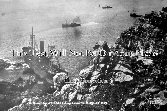 CO 504 - Cargo Steamer, J. Duncan Shipwreck, Tolpedin, Cornwall 1913