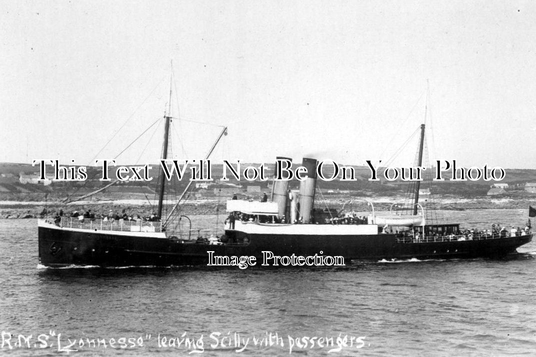 CO 505 - RMS Lyonesse Leaving Scilly Isles, Cornwall