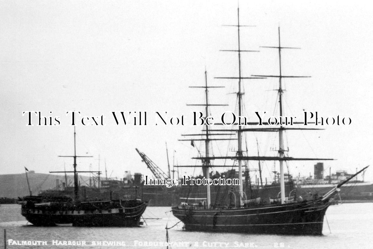CO 509 - Training Ship Foudroyant & Cutty Sark, Falmouth Harbour, Cornwall