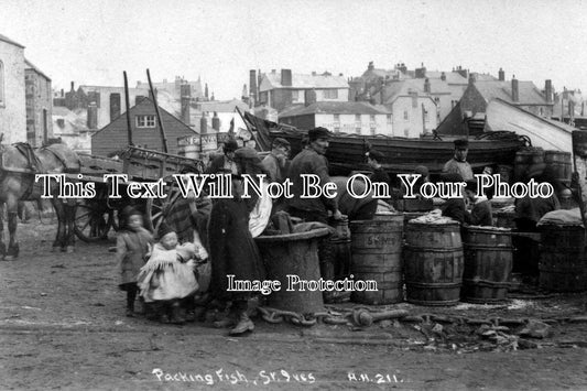 CO 575 - Packing Fish, St Ives, Cornwall