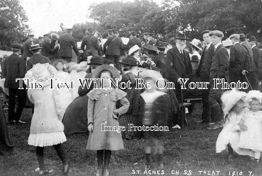 CO 577 - St Agnes Chapel Sunday School Treat, Cornwall 1910