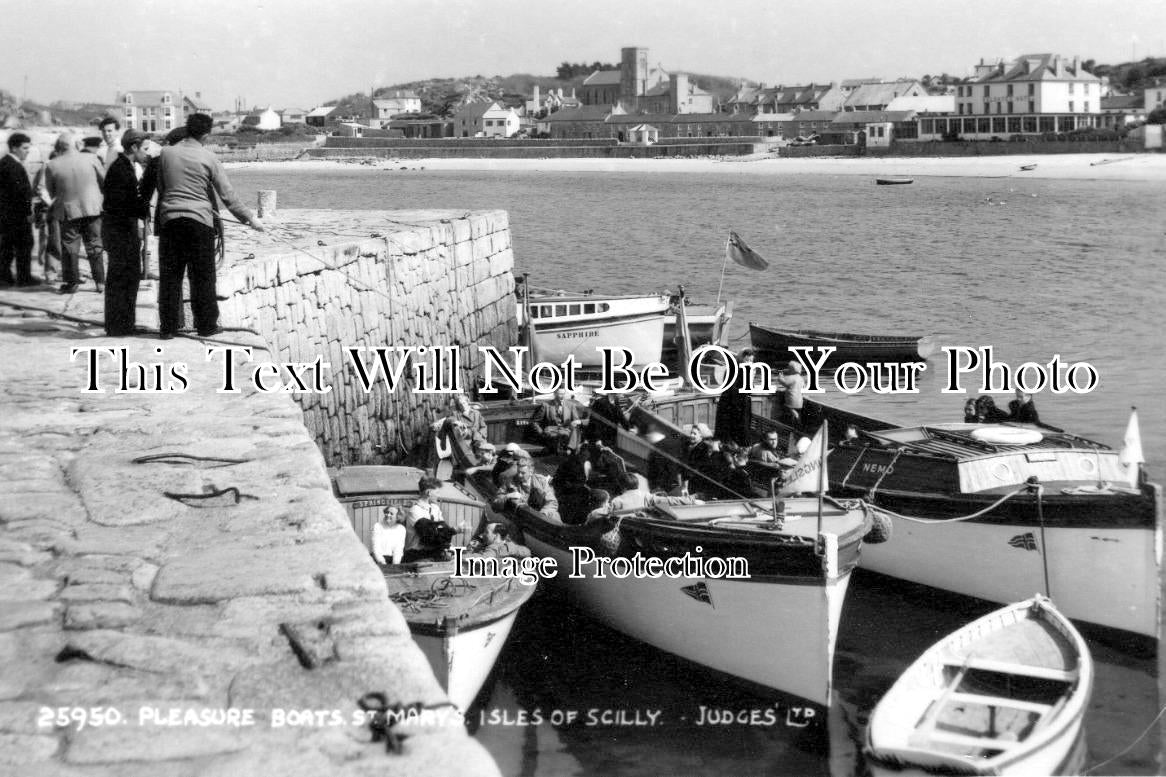 CO 614 - Pleasure Boats, St Mary's, Isles Of Scilly, Cornwall