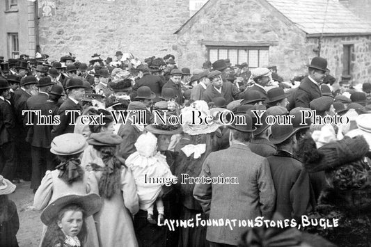CO 625 - Laying Foundation Stones, Bugle, Cornwall