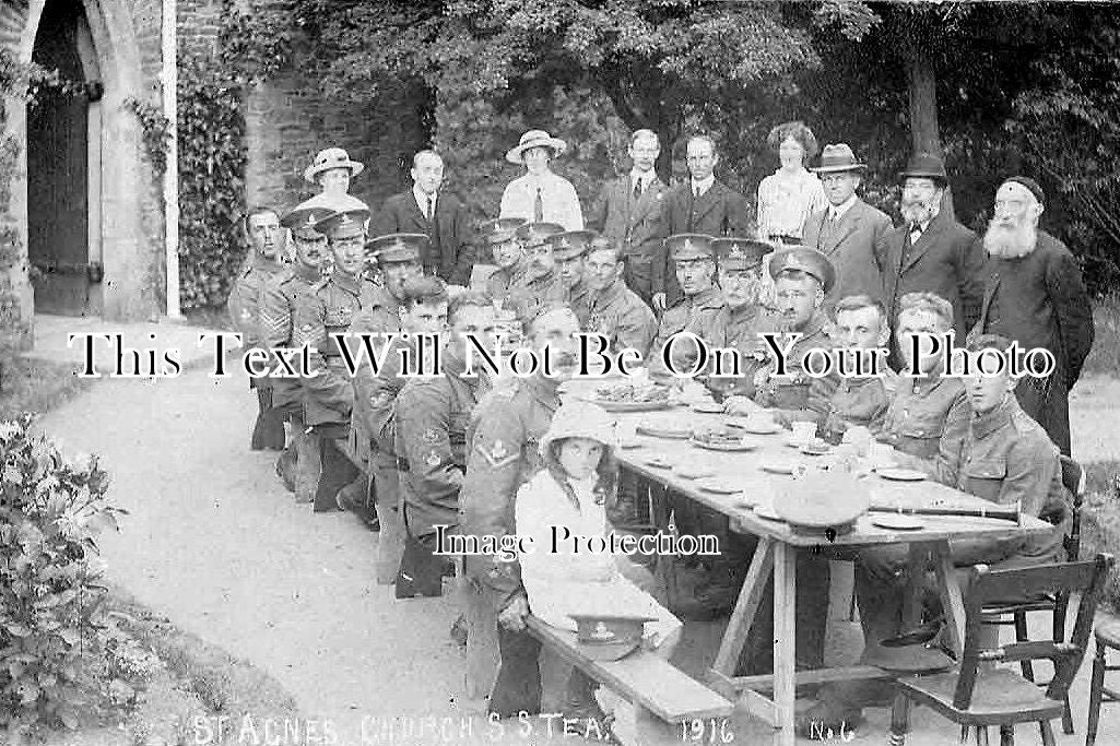 CO 648 - S.S Tea, St Agnes Church, Cornwall 1916