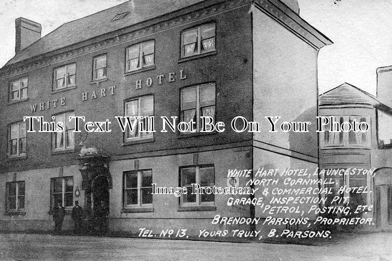 CO 711 - White Hart Hotel, Launceston, Cornwall c1910