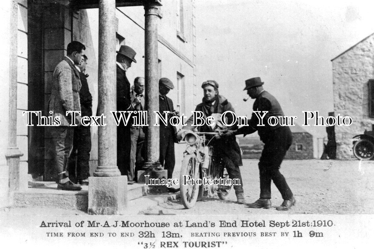 CO 725 - Arrival Of Mr. A.J. Moorhouse, Lands End, Cornwall 1910