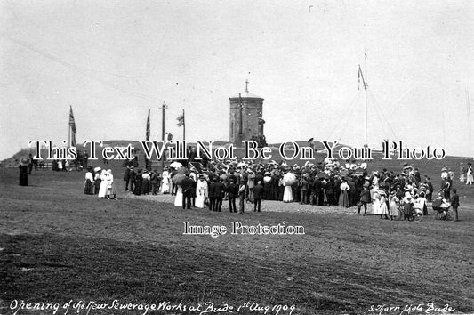 CO 758 - Opening Of Sewage Works, Bude, Cornwall 1909