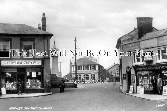 CO 775 - Market Square, St Just, Cornwall c1937