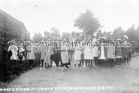 CO 79 - South Petherwin Procession, Cornwall c1911