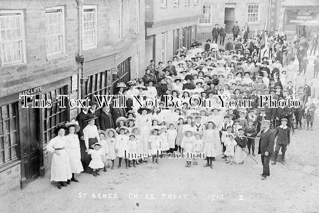 CO 814 - St Agnes Chapel Sunday School Treat, Cornwall c1910