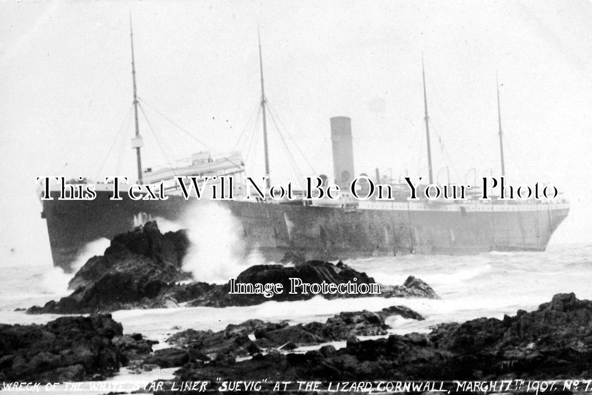CO 83 - Wreck White Star Liner Suevic At Lizard, Cornwall c1907