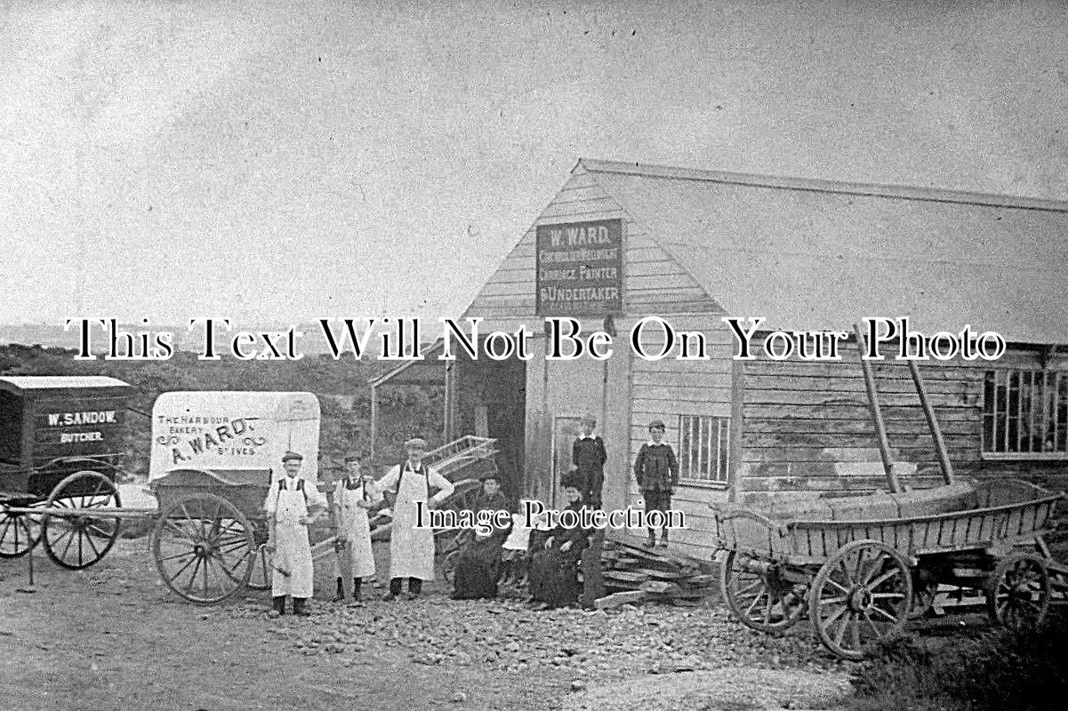 CO 895 - W Ward Undertaker, . A. Ward Bakery, St Ives, Cornwall