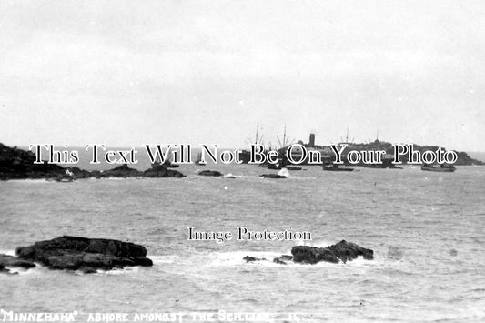 CO 903 - S.S. Minnehaha Ashore, Shipwreck, Scilly Isles, Cornwall