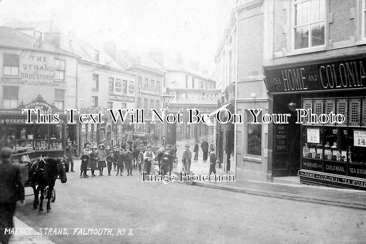 CO 952 - Market Strand, Falmouth, Cornwall c1906