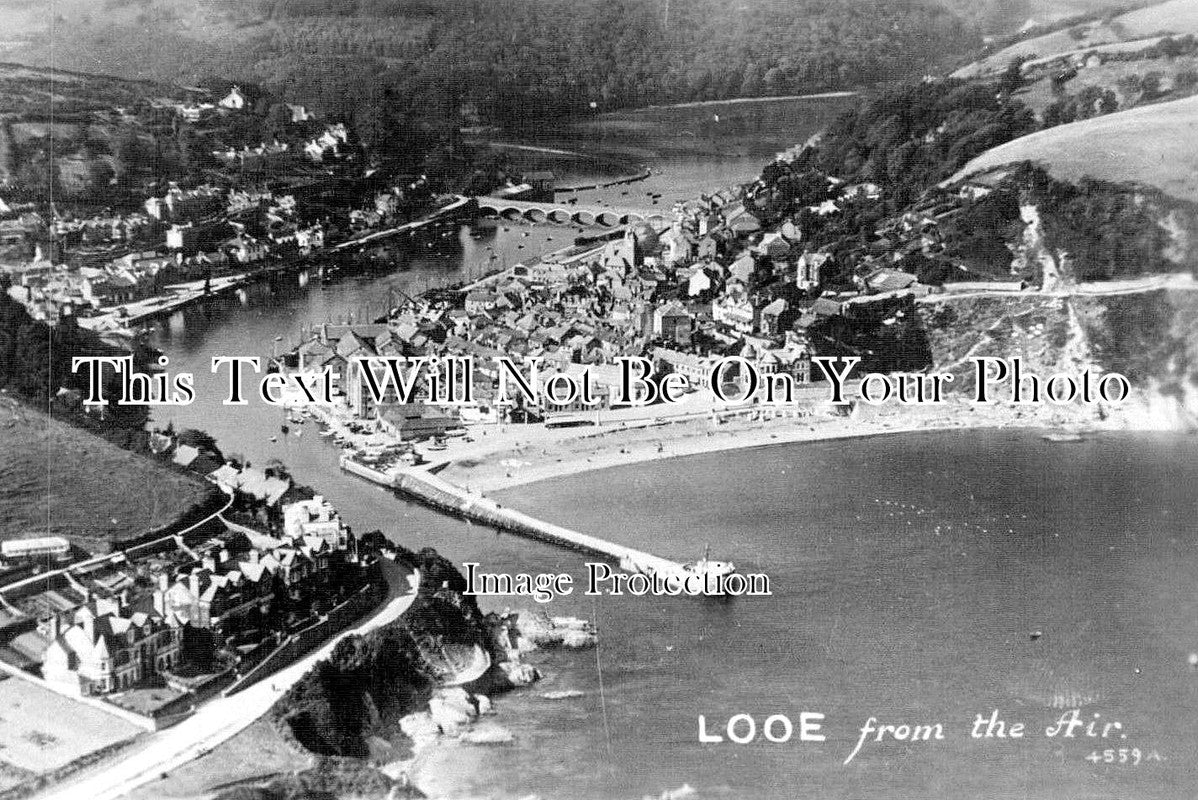 CO 988 - Looe From The Air, Cornwall