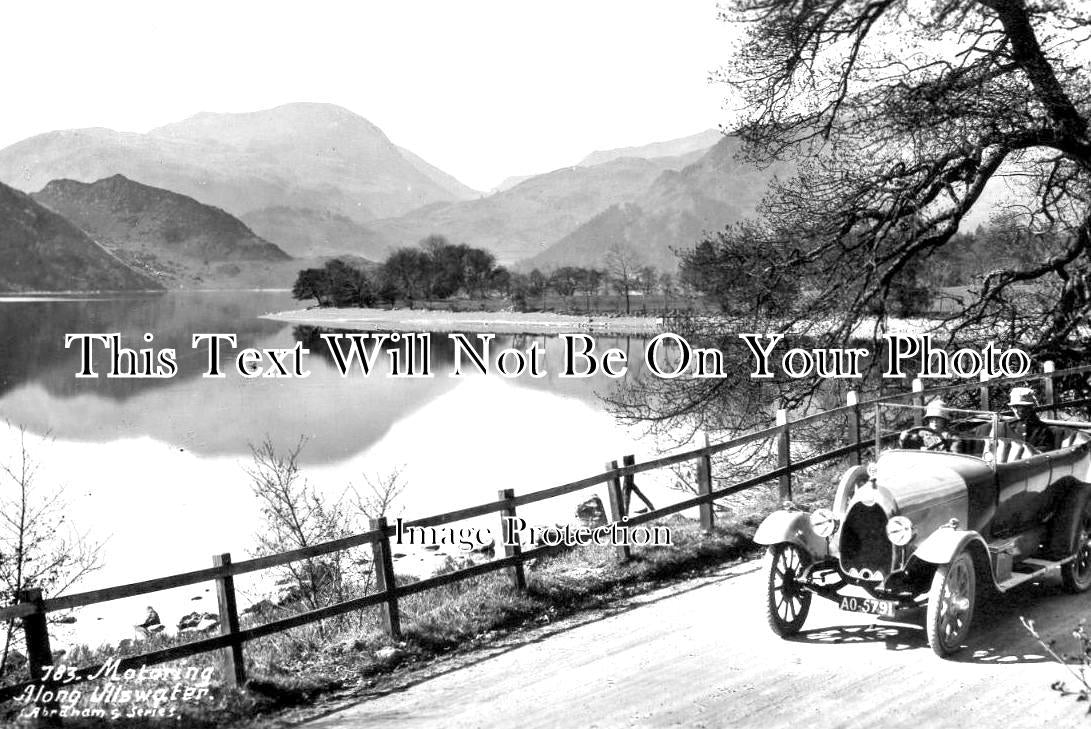 CU 1019 - Motoring Along Ullswater, Cumbria c1930