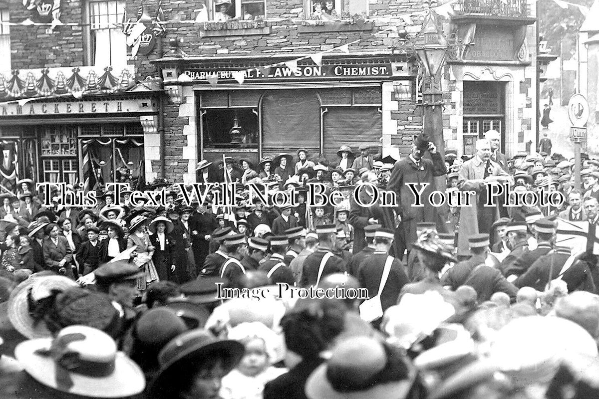 CU 1031 - Political Gathering, Ambleside, Cumbria