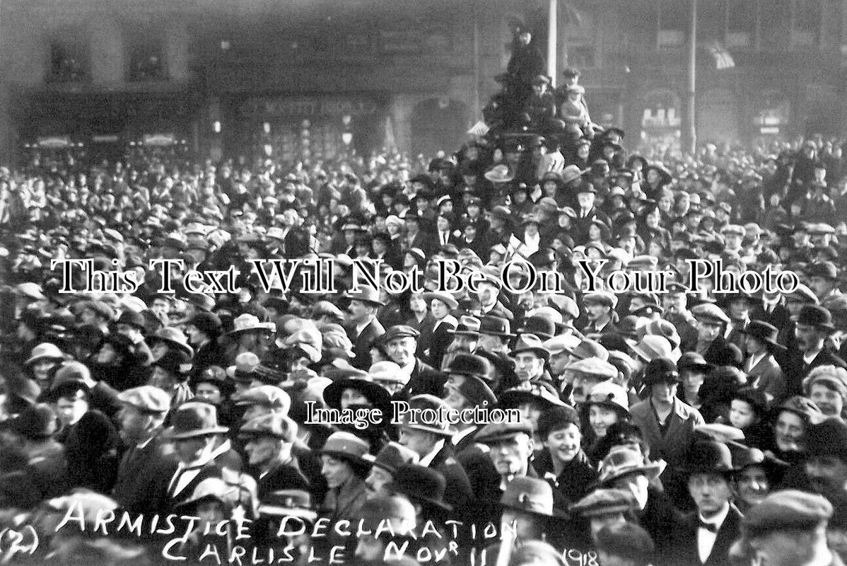 CU 1081 - Armistice Celebration, Carlisle, Cumbria 1918