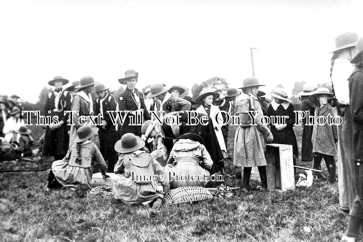 CU 1094 - Girl Guides At Carlisle, Lady Baden Powell Visit, Cumbria