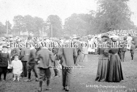 CU 1118 - Liberal Demonstration, Sizergh Castle, Cumbria c1907