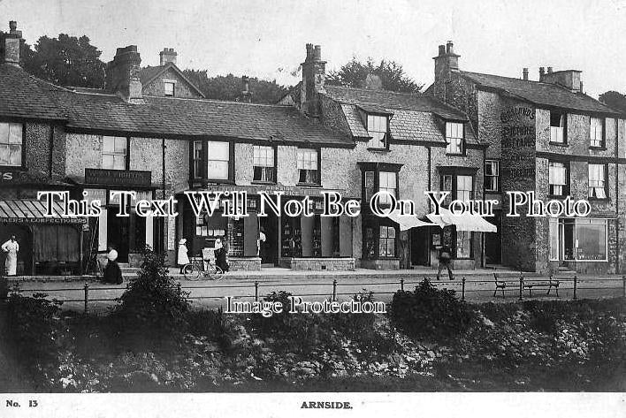 CU 122 - Arnside Post Office, Cumbria, Cumberland c1914