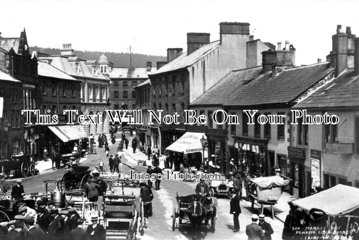CU 1224 - Market Day, Penrith Corn Market, Cumbria