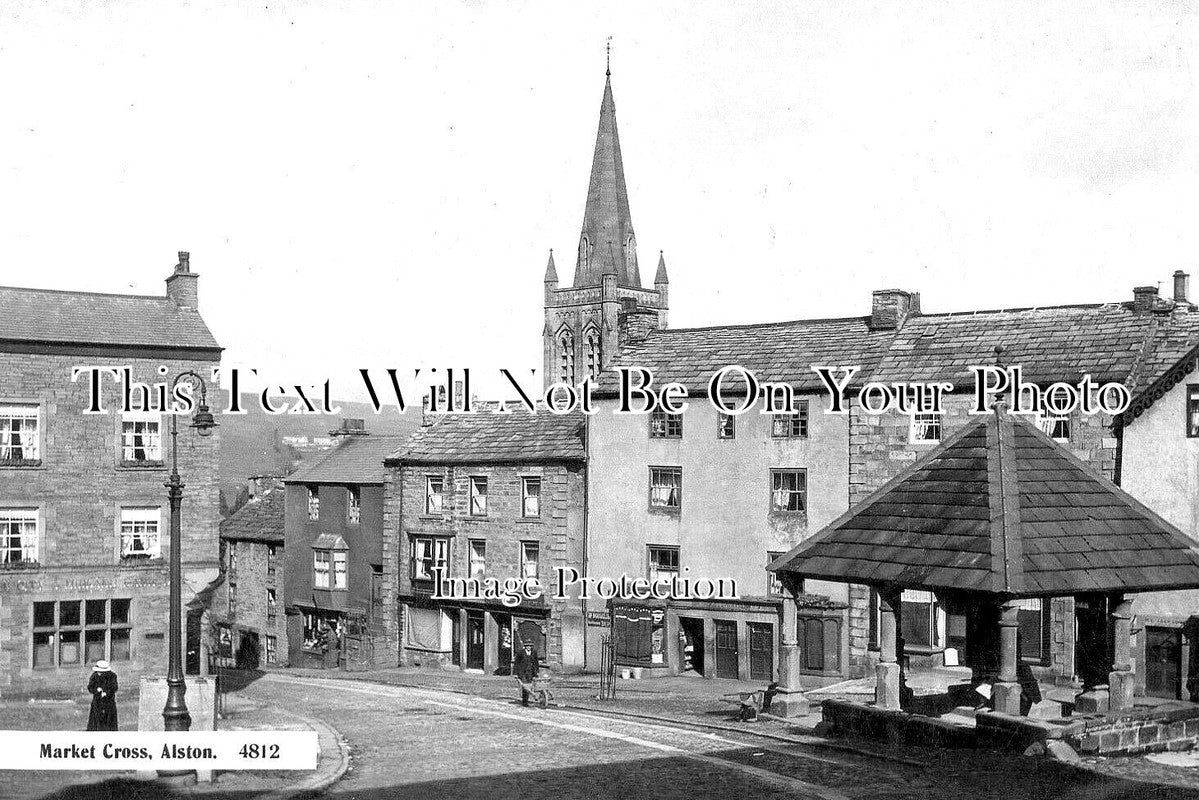 CU 1225 - Market Cross, Alston, Cumbria c1921