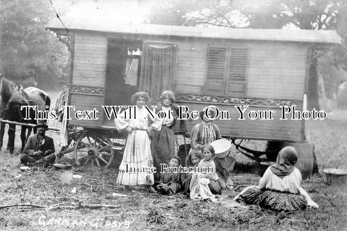 CU 1280 - German Gypsies, Brough Hill, Cumbria c1906