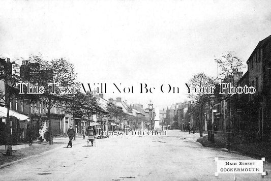 CU 1307 - Main Street, Cockermouth, Cumbria c1913