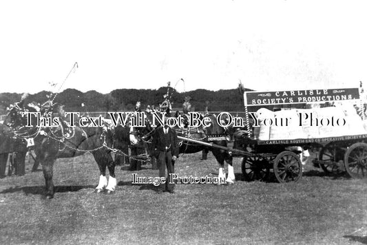 CU 1326 - Carlisle Co-Operative Society Horse & Wagon, Cumbria