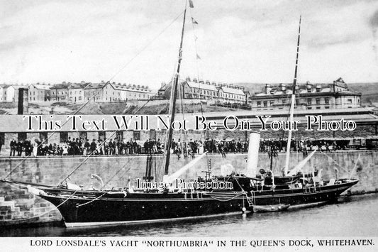 CU 135 - Lord Lonsdales Yacht, Cumbria, Cumberland c1907