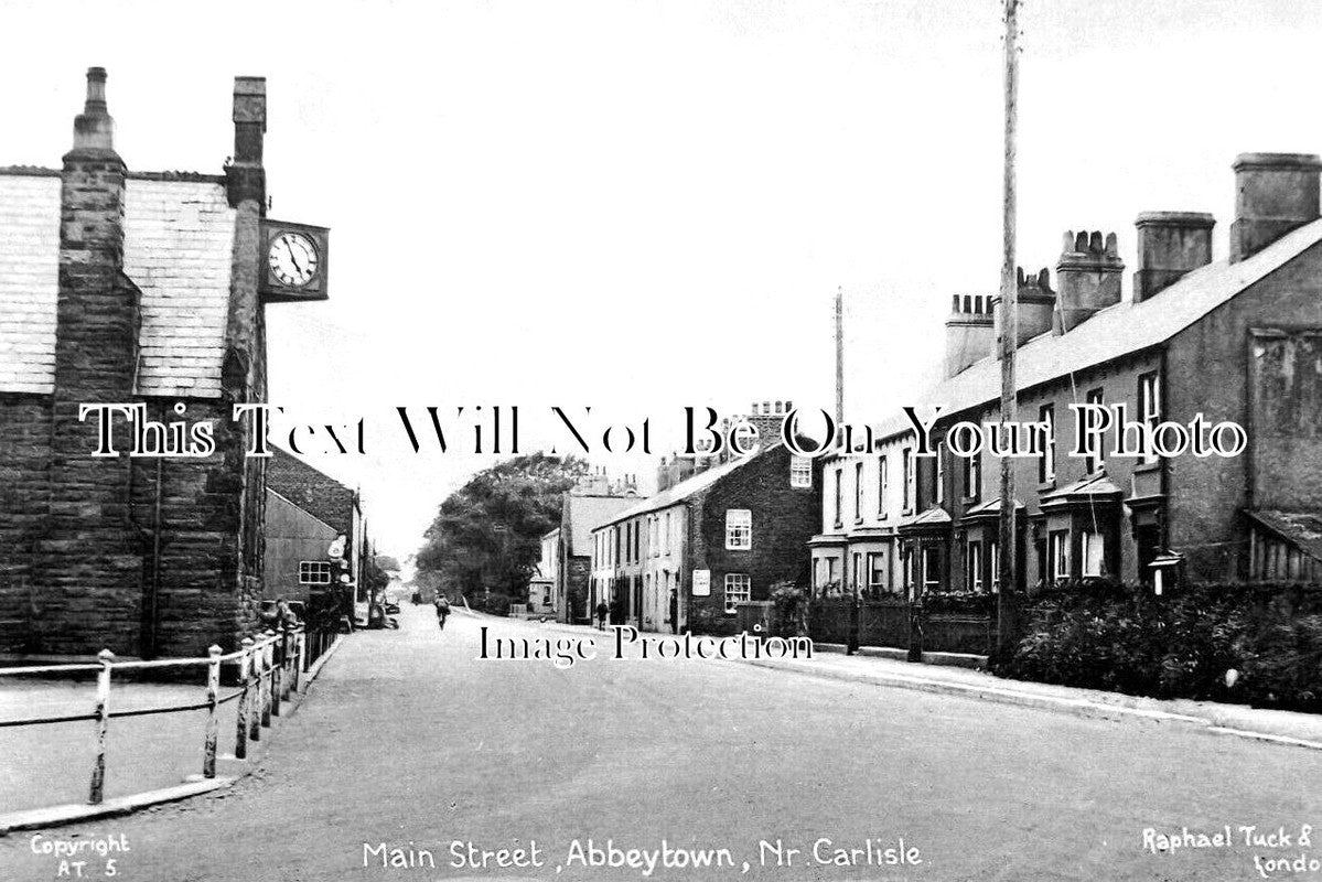 CU 1358 - Main Street, Abbeytown, Cumbria c1914