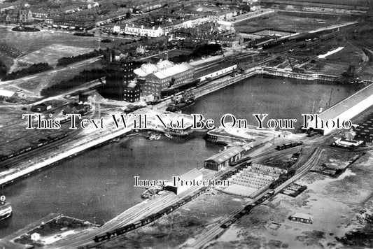 CU 1366 - Silloth Docks From The Air, Cumbria