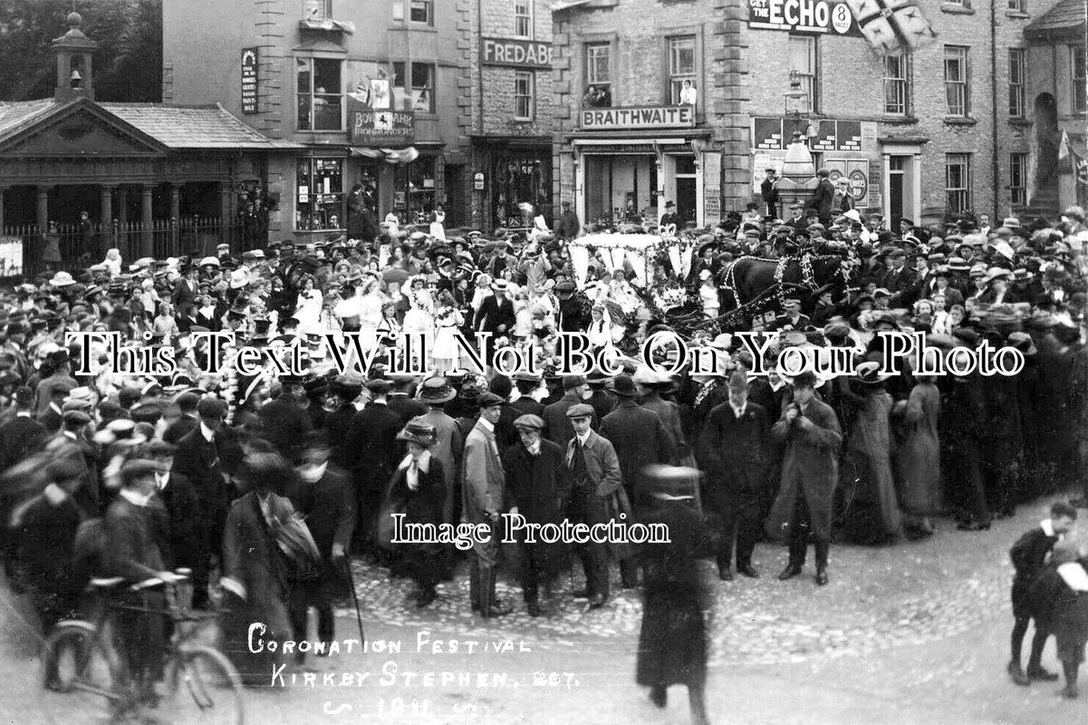 CU 1367 - Coronation Festival, Kirkby Stephen, Cumbria 1911