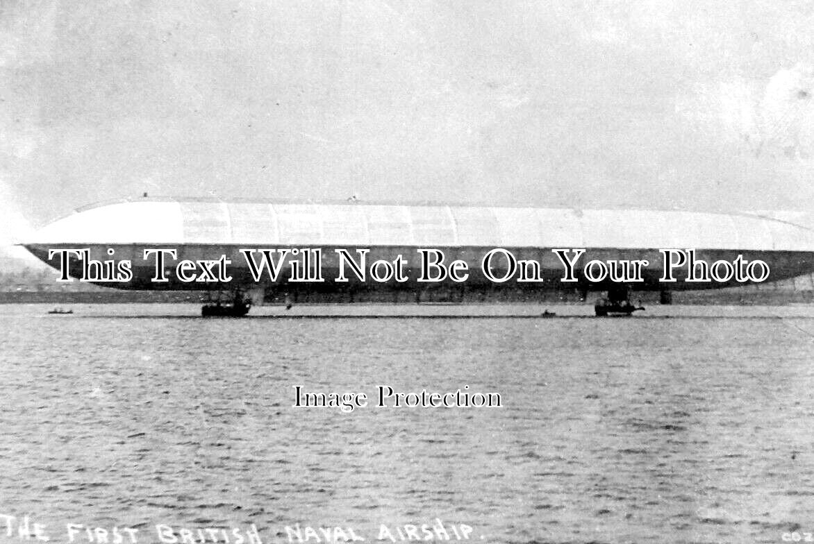 CU 1372 - The First British Naval Airship, Mayfly Zeppelin, Vickers, C ...