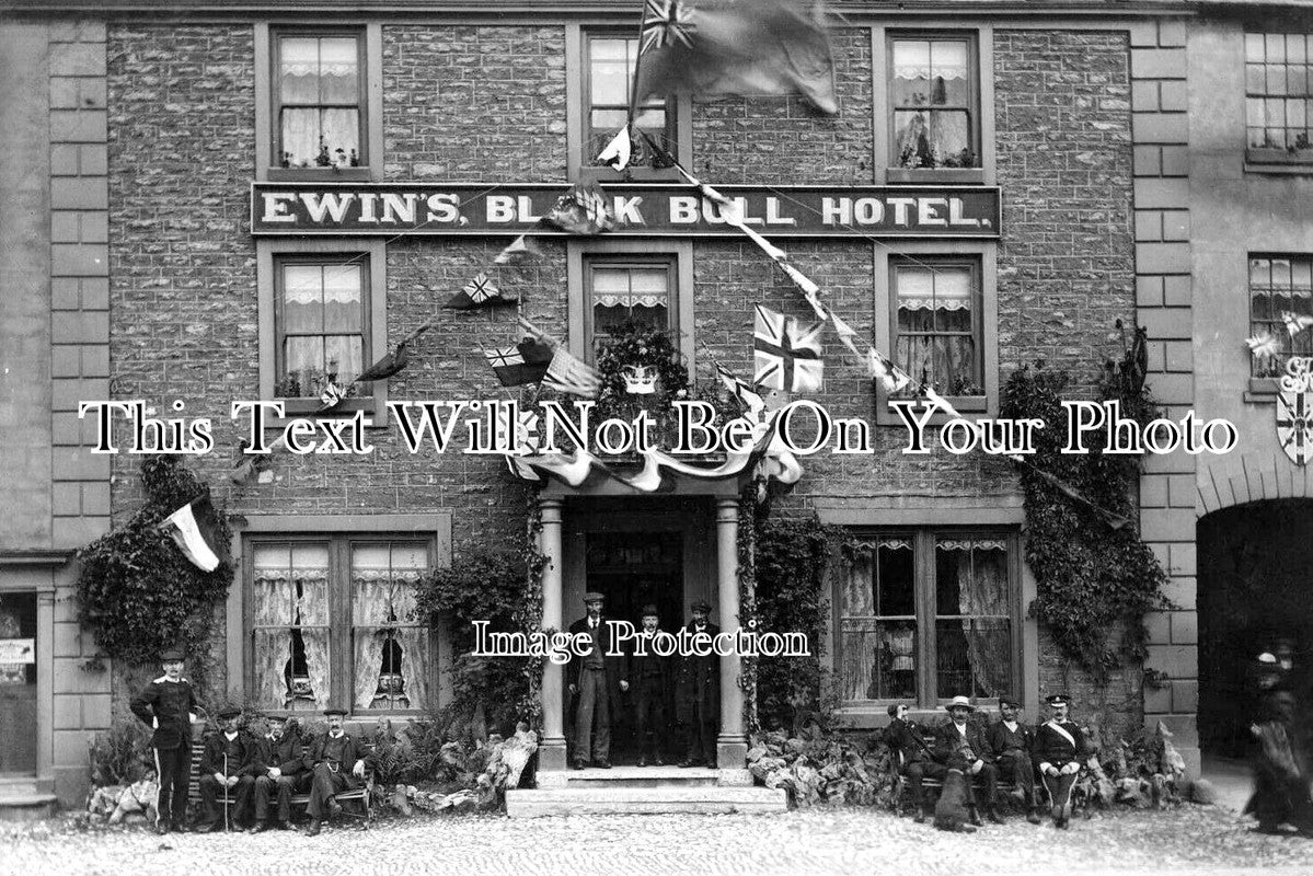 CU 1459 - Ewins Black Bull Hotel, Kirkby Stephen, Cumbria c1911