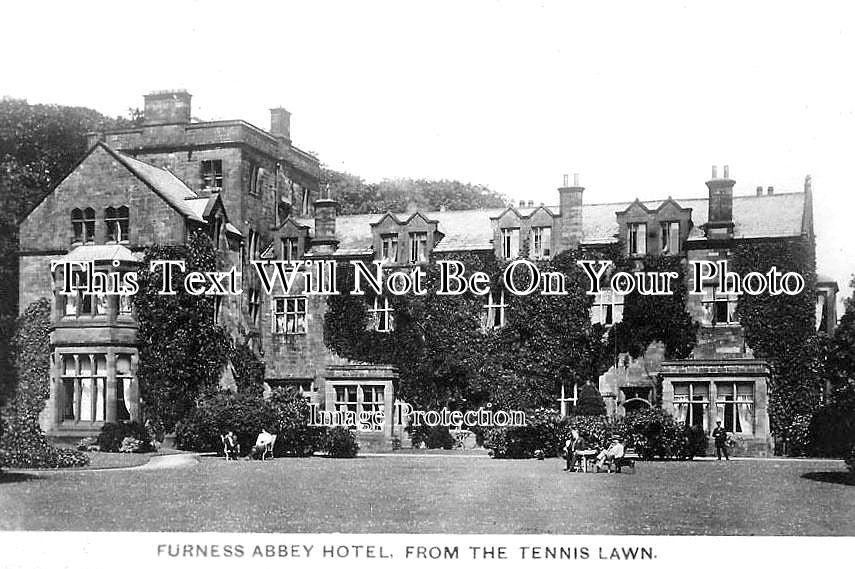 CU 1571 - Furness Abbey Hotel From The Tennis Lawn, Cumbria