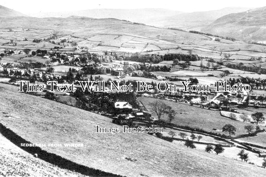 CU 1596 - Sedbergh From Winder, Cumbria