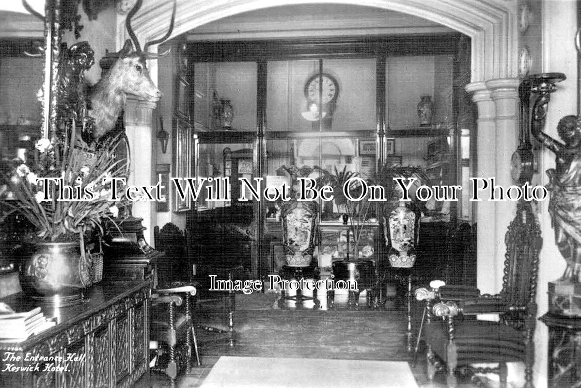 CU 1609 - Entrance Hall, Keswick Hotel, Cumbria