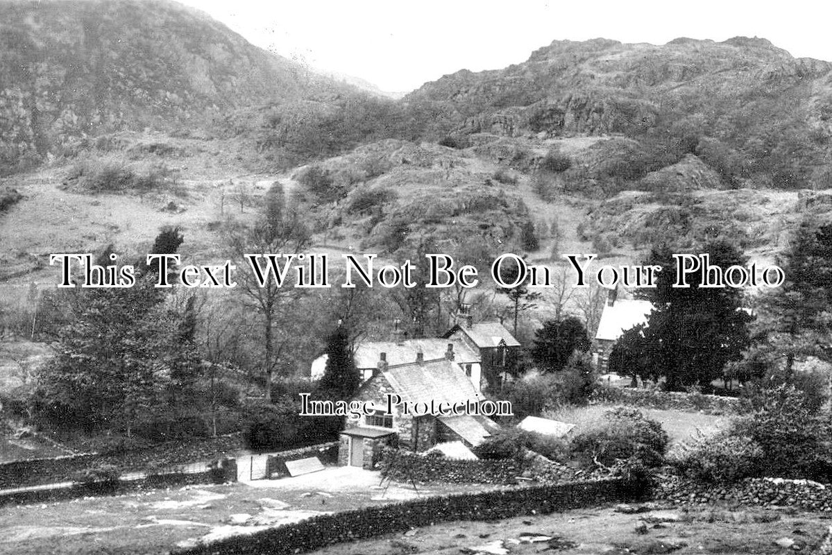 CU 1621 - Vicarage & School, Seathwaite, Duddon Valley, Cumbria c1937