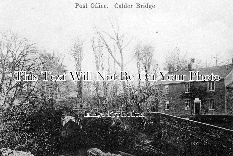 CU 163 - Post Office, Calder Bridge, Cumbria, Cumberland c1914