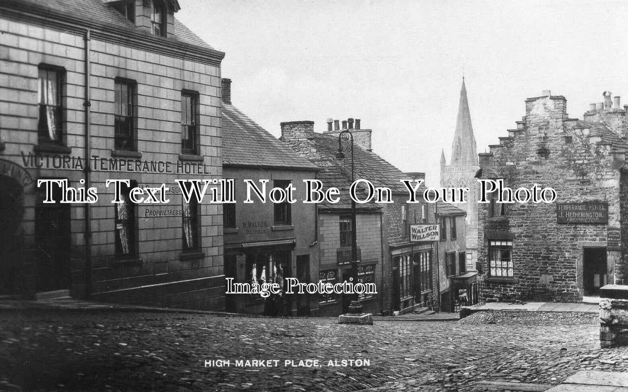 CU 1630 - Victoria Temperance Hotel, High Market Place, Alston, Cumbria