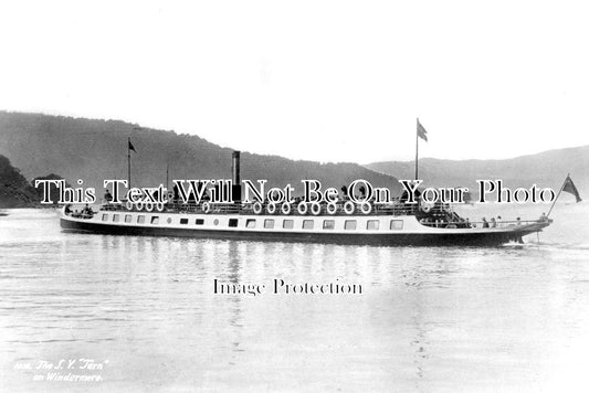 CU 1635 - The S V Tern Steamer On Windermere, Cumbria