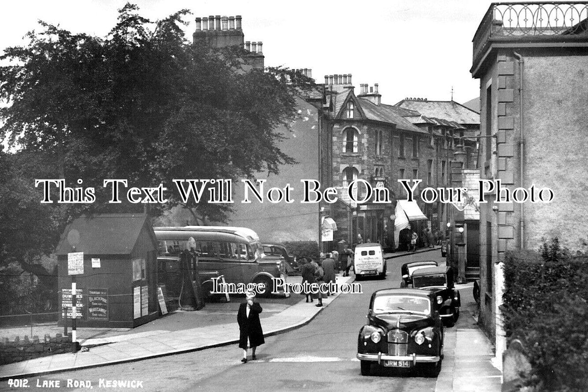 CU 1636 - Lake Road, Keswick, Cumbria c1930