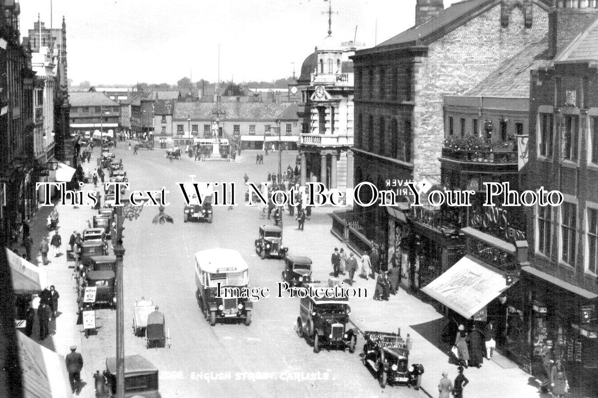 CU 1637 - English Street, Carlisle, Cumbria c1925