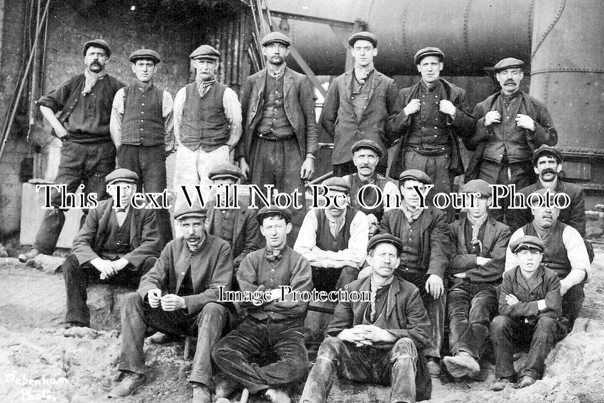 CU 1638 - Workington Steel Works Group, Cumbria c1914